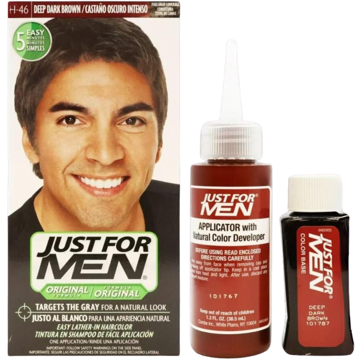 tinte para el cabello h 46 just for men castaño oscuro intenso ecomprar en onlineshoppingcenterg Colombia centro de compras en linea